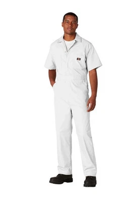 Dickies Mens White Size: 2XL Regular -Short Sleeve Coveralls Work Uniform NWT - Image 1 of 4