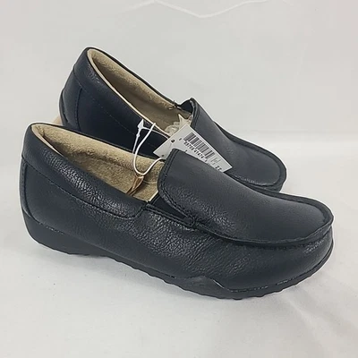 NWT Childrens Place Boys Black Loafers Shoes Dressy Casual Moccasins Sz 1 - Image 1 of 4