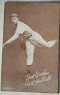 Carl Hubbell Hofer New York Giant  Exhibit Arcade Card Blank Back Made Usa ----