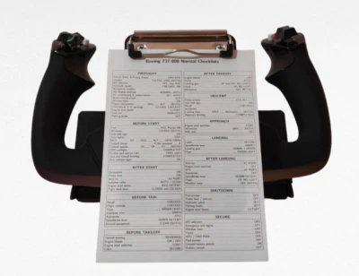 Klemmbrett/Kniebrett für Honeycomb Aeronautical Alpha Flight Controls Yoke - Bild 1 von 4