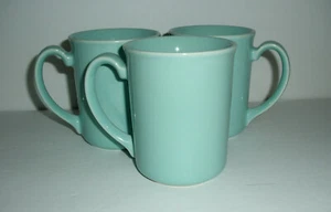 3 CORNING AQUA SEAFOAM GREEN 3 7/8" MUGS - Picture 1 of 4