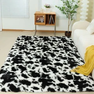 Washable TeaTable Gradient Plush Carpet Living Room Bedside Fluff Bedroom Europe - Picture 1 of 39