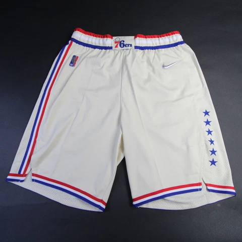 Philadelphia 76ers Nike NBA Authentics Game Shorts Men's Cream New Cover