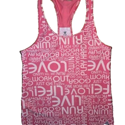 Old Navy Women's Small Athletic Workout Tank Top Racerback Pink - Image 1 of 4