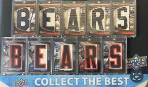 Bears 2008 & 2009 Upper Deck Icons Immortal Lettermen PATCH sets Walter Payton