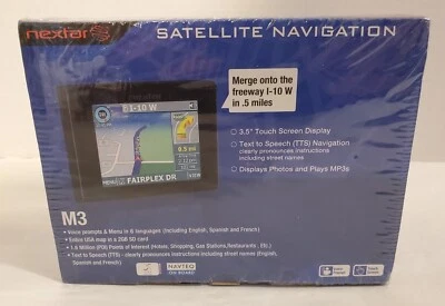 Nextar GPS M3 Satellite Navigation System 3.5 Color Touch Screen MP3 Player NEW - Image 1 of 4