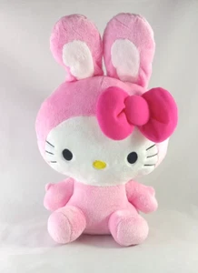 Hello Kitty Pink Bunny Costume w/ Red Bow Plush Stuffed Animal - Picture 1 of 6