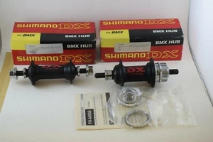 Juego de bujes Shimano DX FH-MX66 36 agujeros negro mitad escuela BMX NUEVO EN CAJA NUEVO DE NUEVO - Imagen 1 de 11