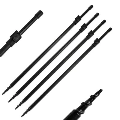 A&N 4x Rutenhalter Bankstick Storm Pole Alu Drill rod pod 50-90cm teleskopierbar