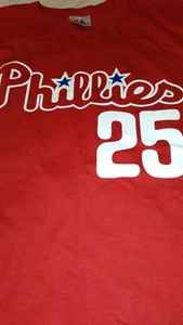 Philadelphia Philles Jim Thome Shirt Größe Medium Majestic Authentic Merchandise  - Bild 1 von 5