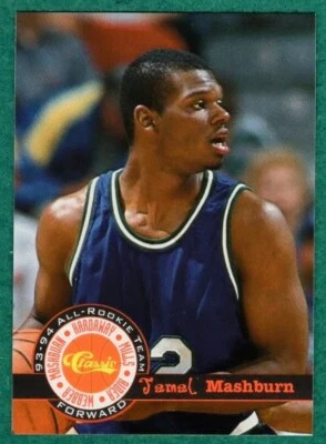 Jamal Mashburn - 1994 Classic #12 - Mavericks Basketball Card - All-Rookie Team - Image 1 of 2