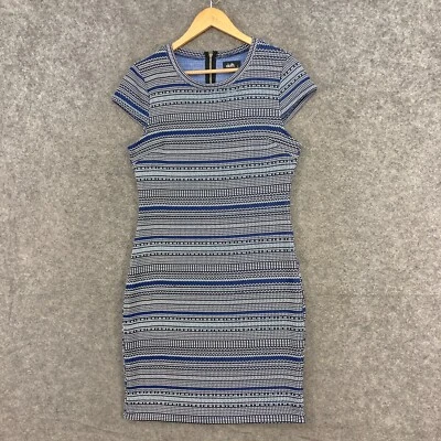 Vestido para mujer Dotti talla 12 azul manga corta lápiz elástico tejido cremallera 2523 Foto 1 de 4