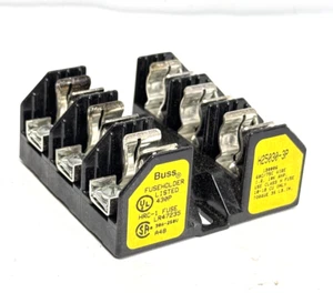 Eaton Buss Fuseblock H25030-3P Fuseholder 250V 30 Amp - Picture 1 of 2