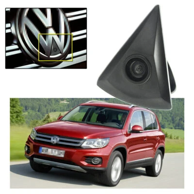 Car Front View Camera HD CCD Wide Degree Logo Embedded for VW Tiguan 2008-2016 - Image 1 of 4