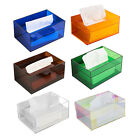 Facial Tissue Dispenser Box Acrylic Tissue Box Toilet Paper Box for Bedroom