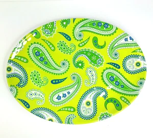 Melamine Serving Platter Tray Paisley Debra Valencia 18" Certified International - Picture 1 of 10