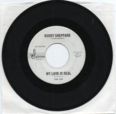 Buddy Sheppard And The Holidays  My Love Is Real Original  Promo VG+ Brown Vinyl Foto 1 de 3