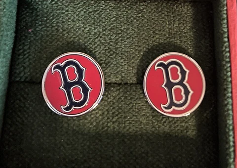 Boston Red Sox Cuff Links , Boston Red Sox B logo cufflinks Cover