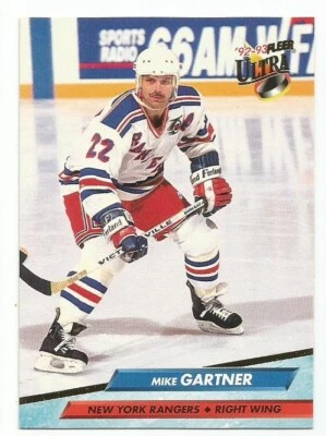 MIKE GARTNER 1992-93 FLEER ULTRA CARD MINT CONDITION - Image 1 of 2