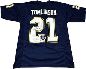LADAINIAN TOMLINSON SIGNED SAN DIEGO CHARGERS JERSEY BECKETT BAS COA BP20232 - Picture 1 of 4