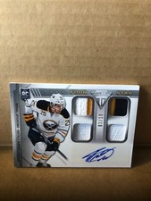 2013-14 Panini Titanium Rookie Four Star Mem Autographs Mikhail Grigorenko 3/10