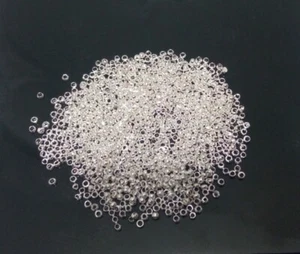 200pz schiaccini in ottone colore argento chiaro 2mm lead,nickel free - Foto 1 di 1