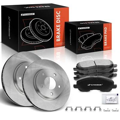 6pcs Disc Rotors & Ceramic Brake Pads Front for Dodge Caliber Mitsubishi Lancer - Image 1 of 4