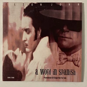 Elton John A Word In Spanish CD Single 1988 MCA Promo Only From Reg Strikes Back - Picture 1 of 6