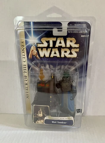2003 Star Wars Wat Tambor ATOC figure Separatist Union New In Clamshell Case! Cover