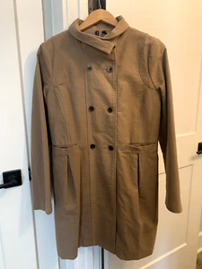 MNG BY MANGO PEA MANTEL DAMEN MED FAUX SEUDE GEFÜTTERT HELLBRAUN - Bild 1 von 10