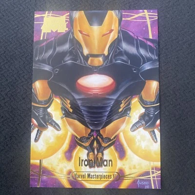 2023 Upper Deck Marvel Masterpieces XL Iron Man GOLD #/499 - Image 1 of 2