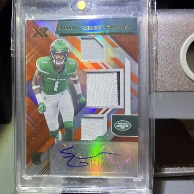 2022 Panini XR - Rookie Swatch Autographs teal  #228 Ahmad Gardner /25 RPA - Image 1 of 4