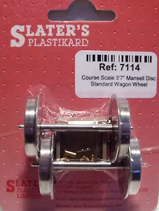 Slaters 7114 1 x Pair Course Mansell Wagon Wheels & Brass Bearings 0 Gauge - T48 - Picture 1 of 11
