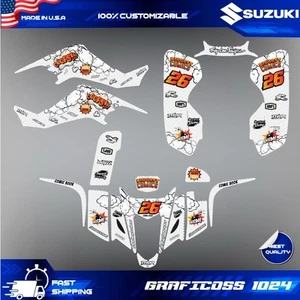 Kit Grafiche Kawasaki KFX 400 2003-2008 Grafiche Ltz 400 Suzuki Wrap - Picture 1 of 6