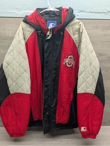 Vintage 90s Starter Ohio State Buckeyes Jacket XXL Made in Korea Rare Puffer Coat.   - Bild 1 von 24