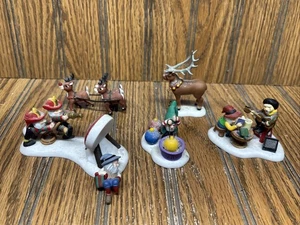 Figuras de Elfos Gnomos Reno Departamento 56 - Sueltas - 6 Piezas - Imagen 1 de 11