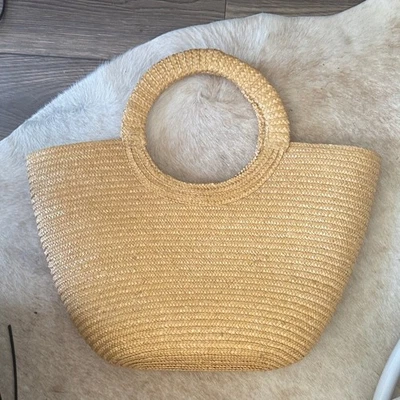 Givenchy Elegant Tan Woven Tote Bag perfect for the  beach - Image 1 of 4