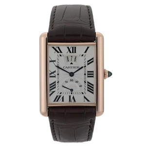 Cartier Tank Louis XL W1560003 18k Rose Gold Power Reserve 39x30mm Watch + B&P - Picture 1 of 13