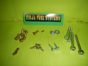 DEMON SIX SHOOTER  BG CARBURETOR COSMETIC NEW SCREW  KIT  DOES 1 2BBL.  21 PCS - Picture 1 of 5