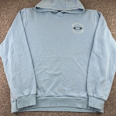 Suéter Oakley Para Hombres Medio Azul Pullover Sudadera con Capucha Bolsillos Edición Profesional Golf Gráfico Foto 1 de 4
