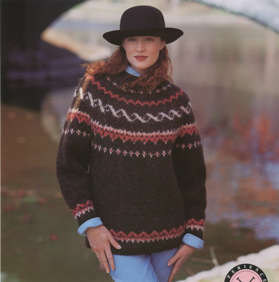 Reynolds Knitting PATTERN 395 Lopi Women's Updated Traditional Pullover Sweater - Image 1 of 3