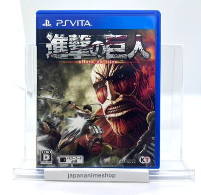PS Vita Attack on Titan Shingeki no Kyojin Japanese Game Koei Cartridge and Case - Image 1 of 3