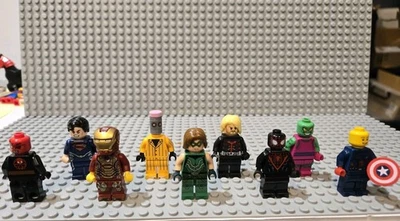 LEGO DC & MARVEL SUPER HERO & VILLAIN LOT OF 9 MINI FIGURES - Image 1 of 4