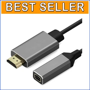 UHD HDMI Male to Mini DisplayPort Female Cable - Perfect for Home & Office Use - Picture 1 of 10