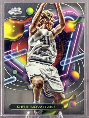 2023-24 Topps Chrome Cosmic #32 Dirk Nowitzki Dallas Mavericks - Image 1 of 2