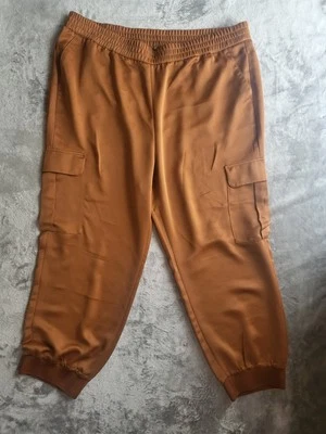  Banana Republic 造型师工装慢跑 XxL 青铜弹性腰围休闲豪华 — 第 1/4 张图片