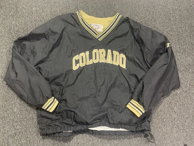 Vintage Colorado Champion Windbreaker Jacket XL Oversized Rap Hip V-Neck Ringer - image 1 of 4