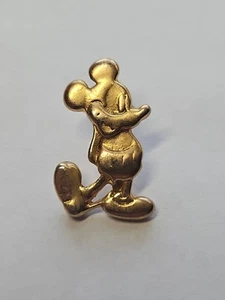 Vintage Disney 10K GC Gold Mickey Mouse Lapel Pin Brooch – Golden Mickey Unmarke - Picture 1 of 5