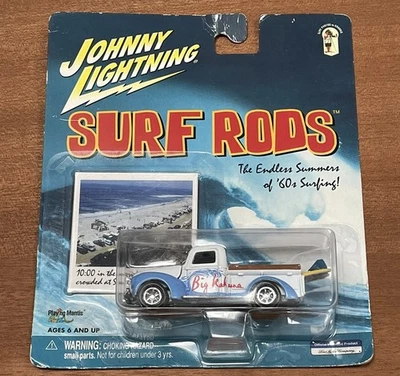 Johnny Lightning Big Kahuna 1940 Ford Pickup Surf Rods 1:64 White Lightning - Image 1 of 4