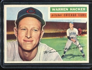 1956 Topps Baseball # 282 Warren Hacker (nuevo) casi como nuevo - Imagen 1 de 2